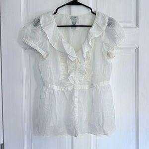 Anthropologie Odille Sheer Blouse